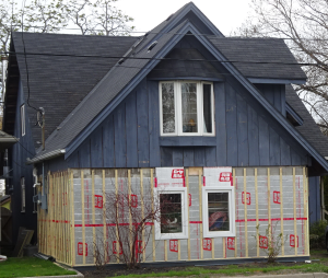 Beachway home - with new insulation
