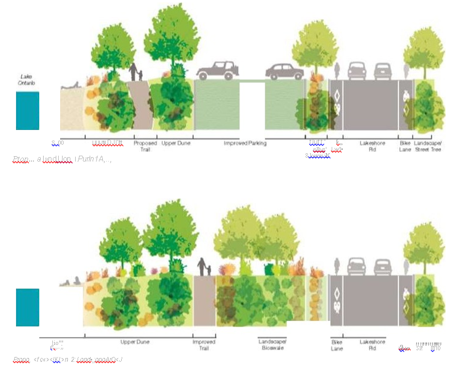 Beachway - re-aligned trail and parking