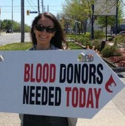 Blood donour sign Kristen