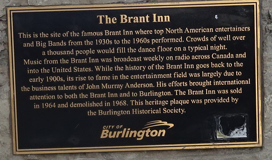 Brant Inn plaque