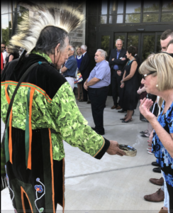 Brant musem donour event - Barb smudging