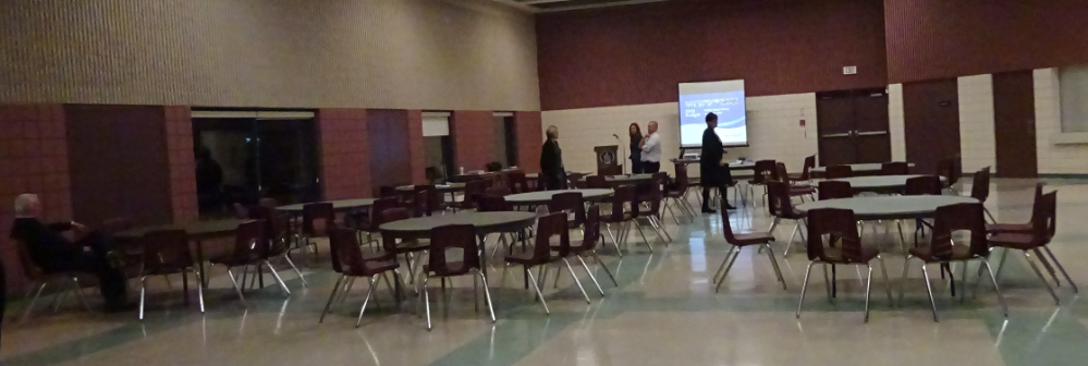 Budget public meeting - empty hall