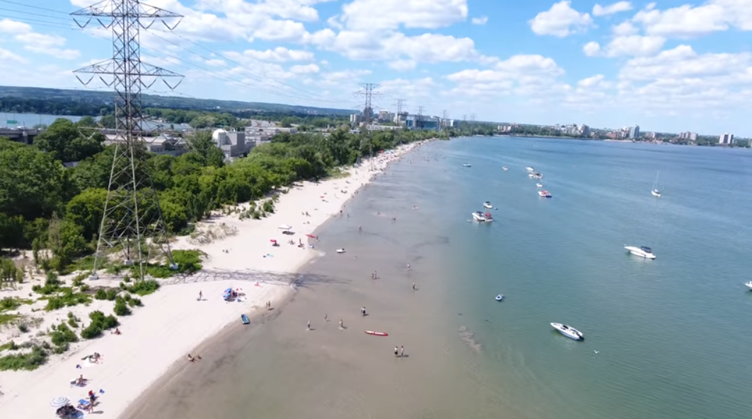 Burlington Beach aerial