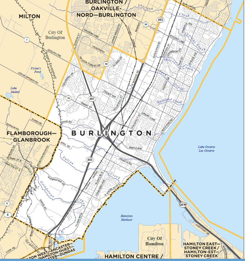 Burlington map