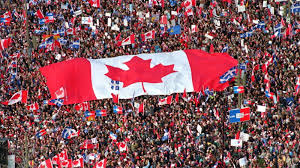 Canadian flag at Quebed referendum