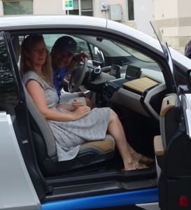 Car show - couple in car