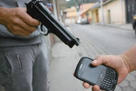 Cell phone hold up - with gun