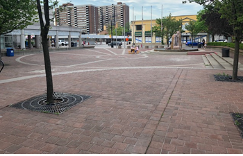 Civic square after