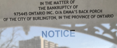 Cropped notice picture