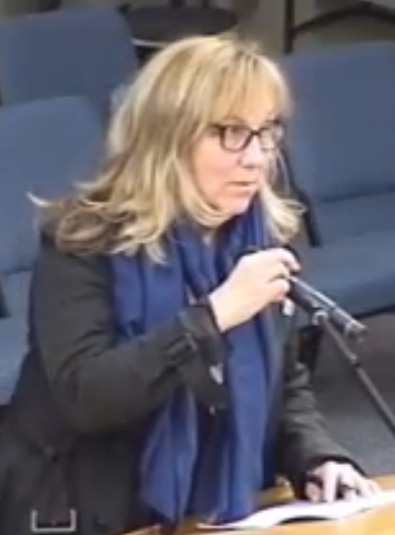 Denise Davey at council April 3