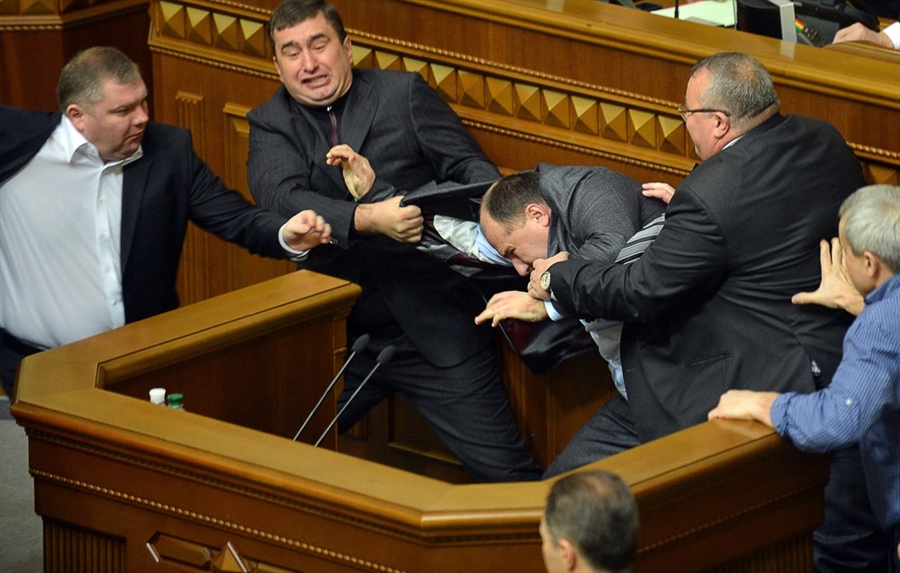 FIGHT - Ukraine lawmakers