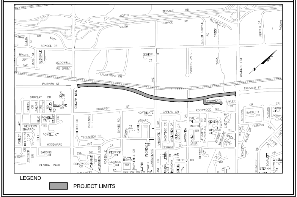 Fairview road closures map