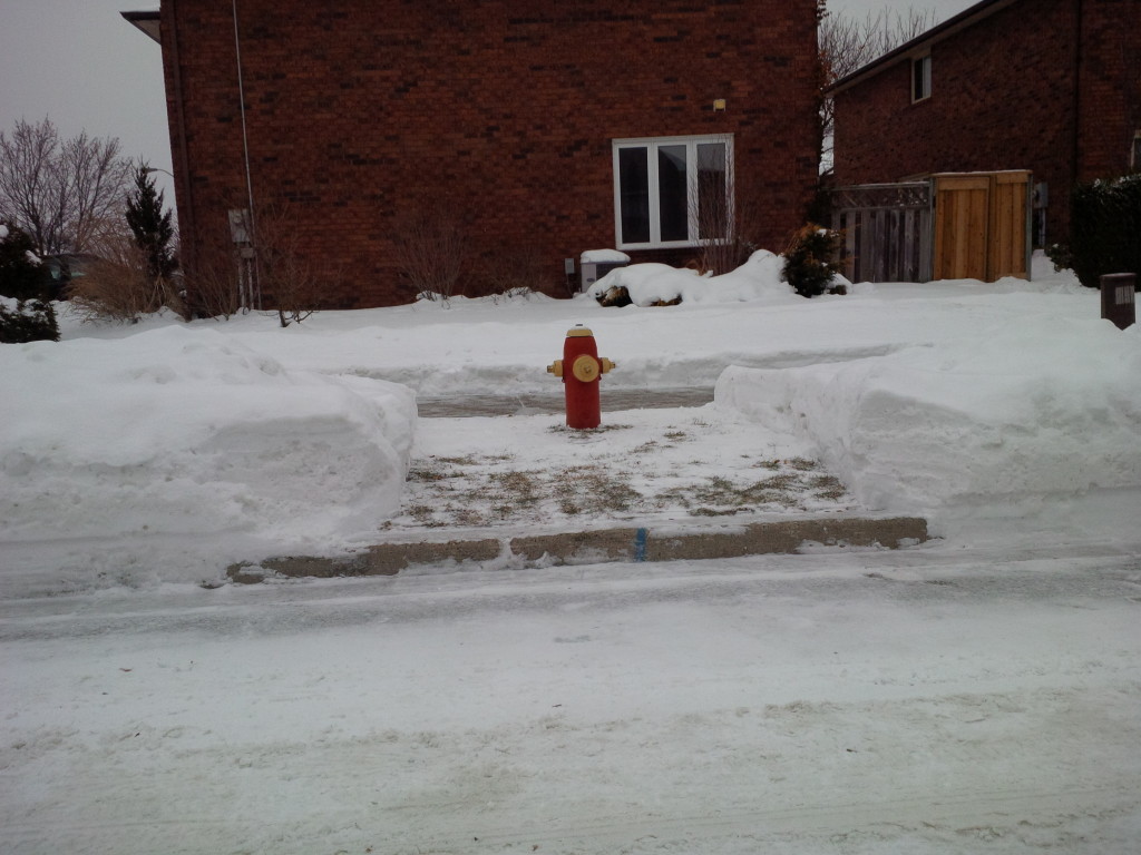 Fire hydrant - snow cleared