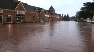 Flood Fairview plaza