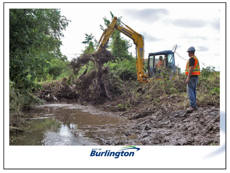 Flood presentation - clearing a creek