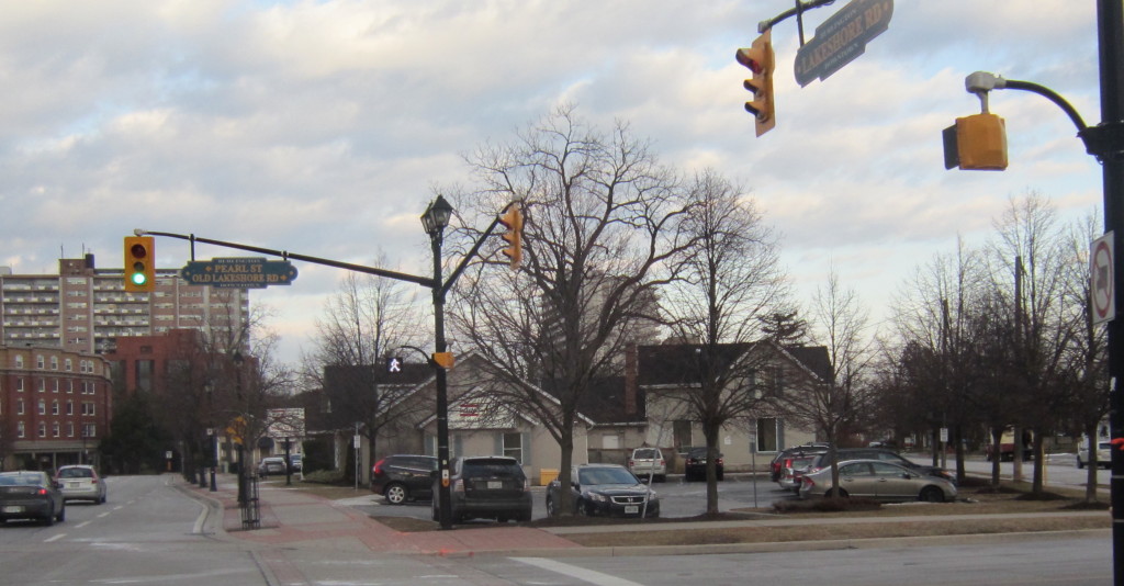 Football from Norh end - both streets