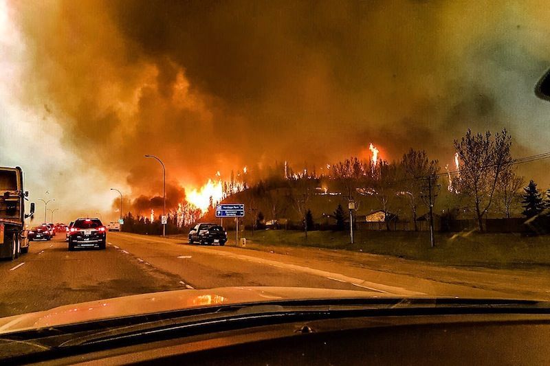 Fort mcmurray - fire - roadway