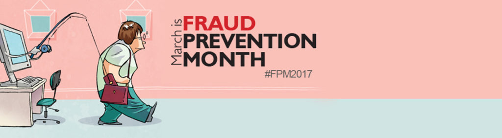 Fraud prevention month logo