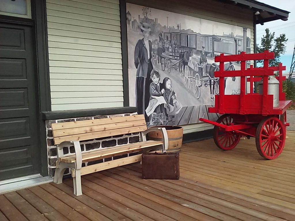 Freman with Red wagon