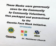 Gazette mask sign