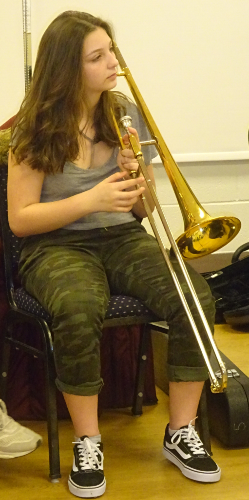 Girl with trombone