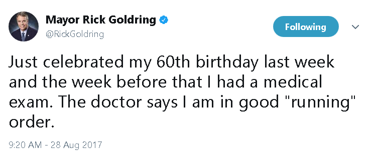 Goldring tweet