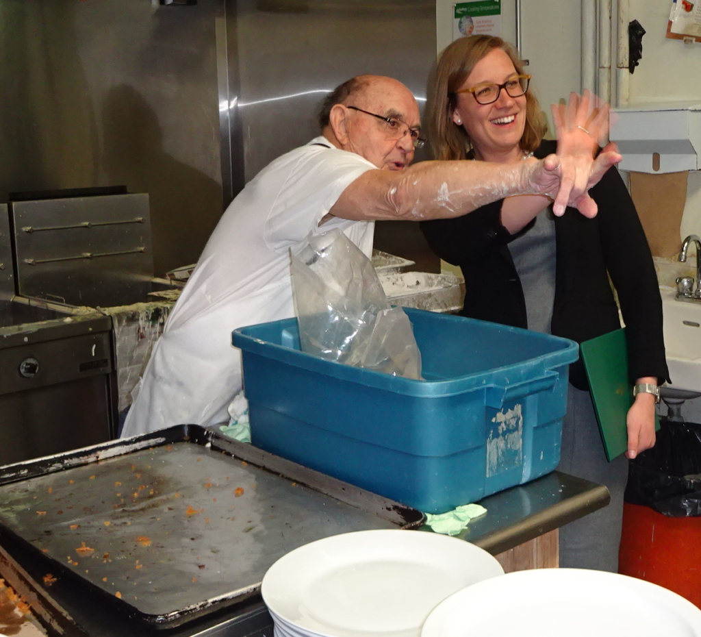 Gould in the Legion kitchen