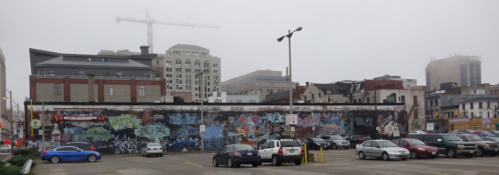 Graffitti parking lot Hamilton