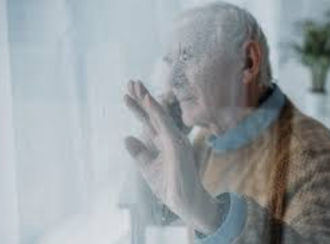 Grandfather at window