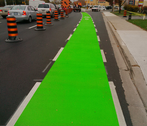Green bike lanes
