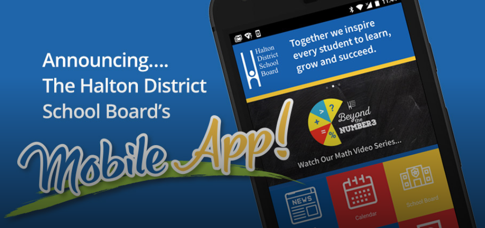 HDSB app screen