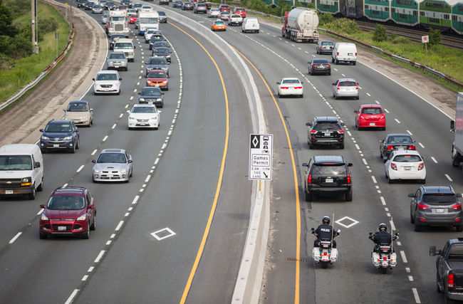 HOV lane during Pan Am