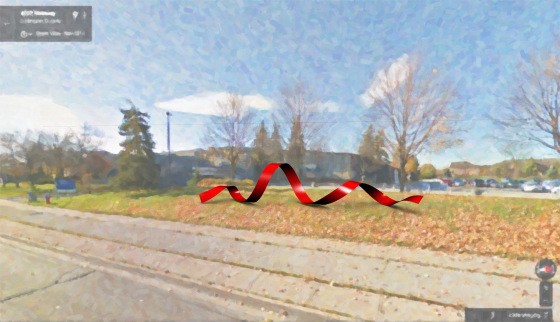 Hall # 3 ribbon on grass