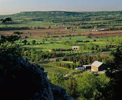 Halton escarpment - long view up slope