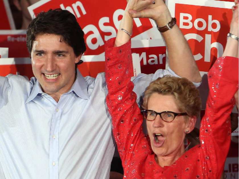 Justin Trudeay and Wynne