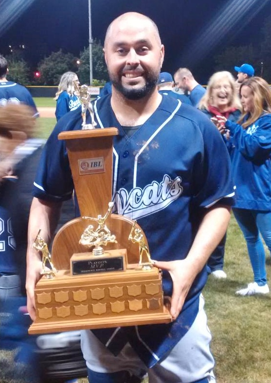 KyleDeGrace with IBL trophy 2017