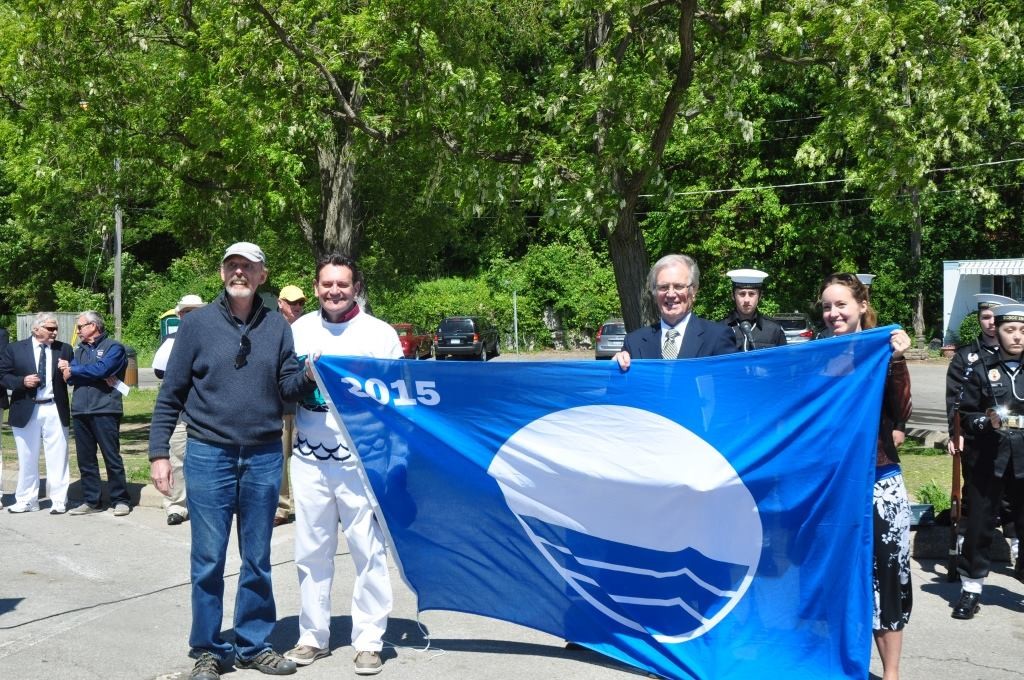 LaSalle Park Marina Blue Flag ECO Award Flag Photo Floyd Doctor - June 6 2015