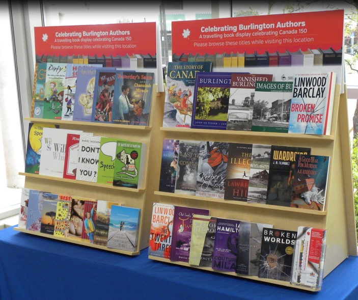 Library tour - stand of books