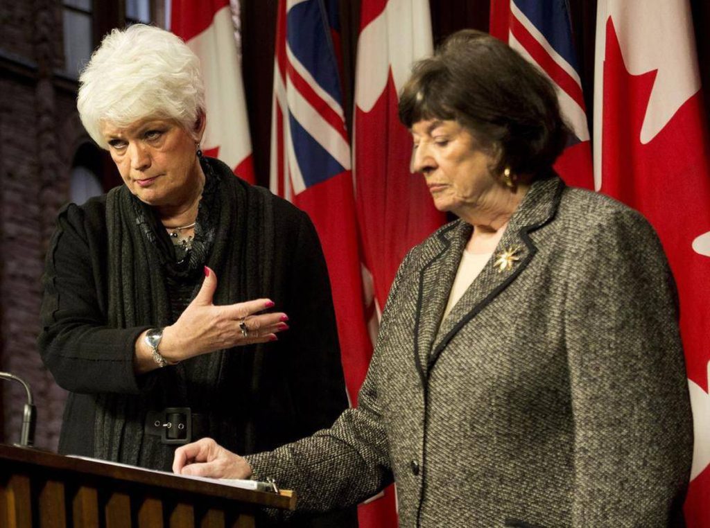 Liz Sandals and Margaret Wilson