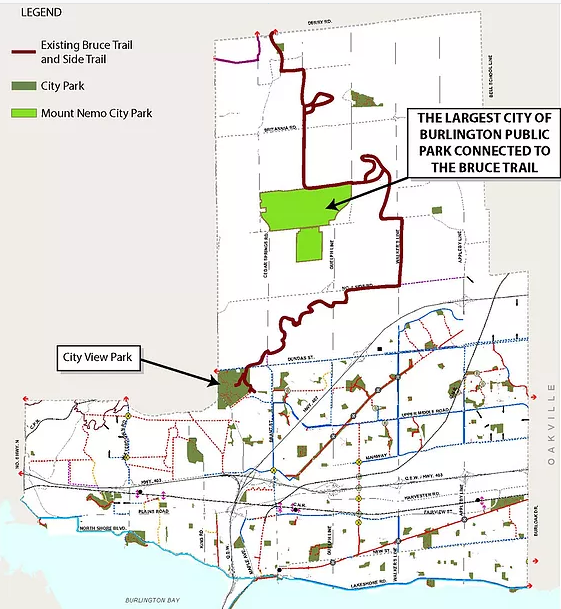 Map if site and City View park