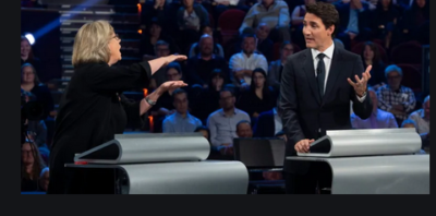 May and Justin debating