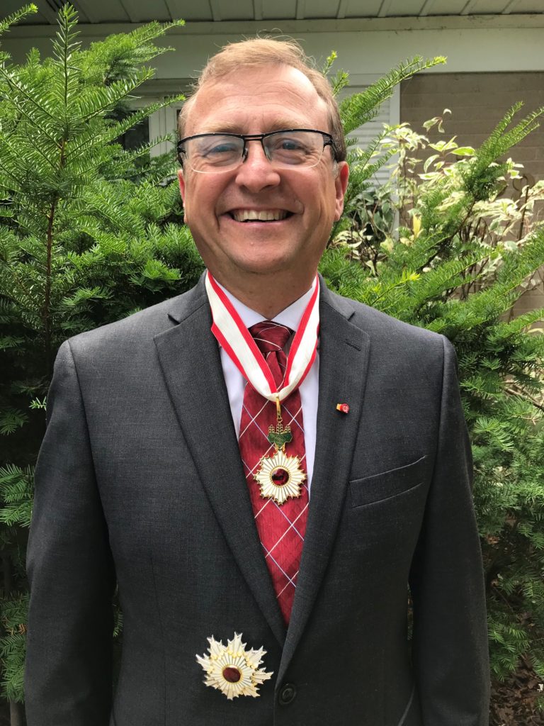 Mike Wallace with Japan's Order of The Rising Sun Award July 2018