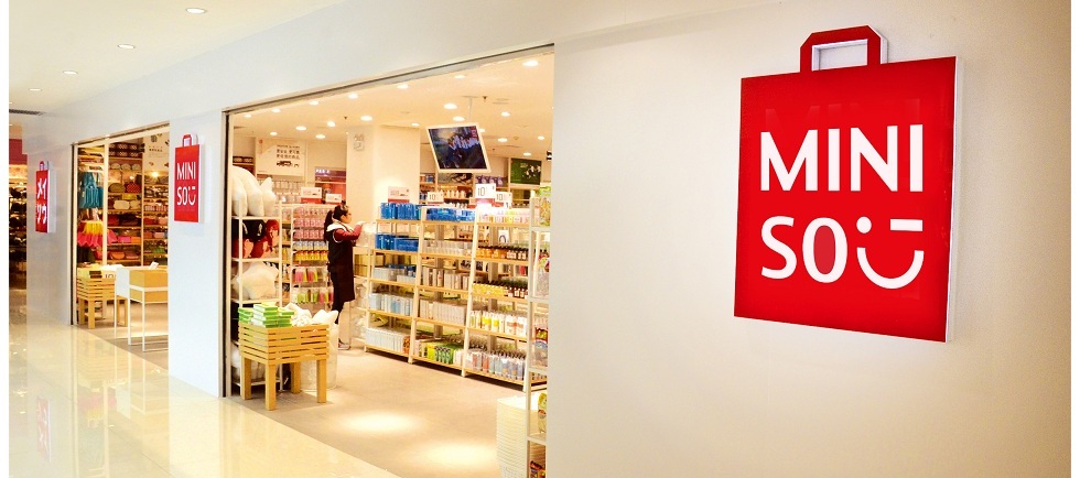 Miniso logo and store