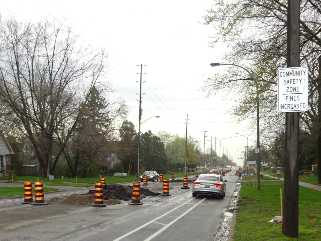 New street - being rebuilt