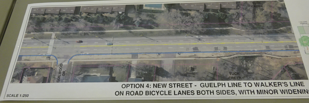 New street bike lanes option 4