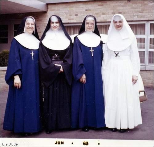 Nuns in full habit
