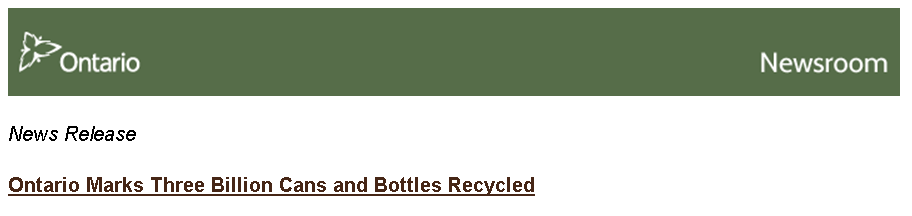 PROV news - bottles
