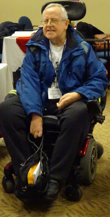 Paul WHO in wheel chair - Senior