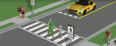 Pedestrian crossg