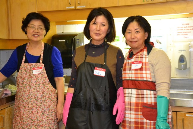 Pic # 4 three woman from the Korean church